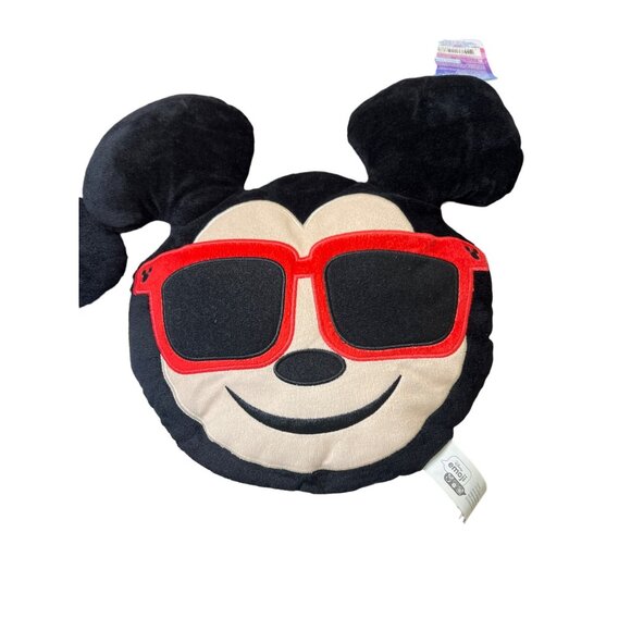 Set of 2 Disney Mickey Minnie Mouse Emoji Plush Pillows Cushions 14" NWT Wink - Picture 3 of 4
